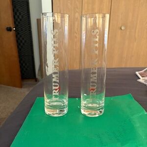 Trumer Pils beer glasses